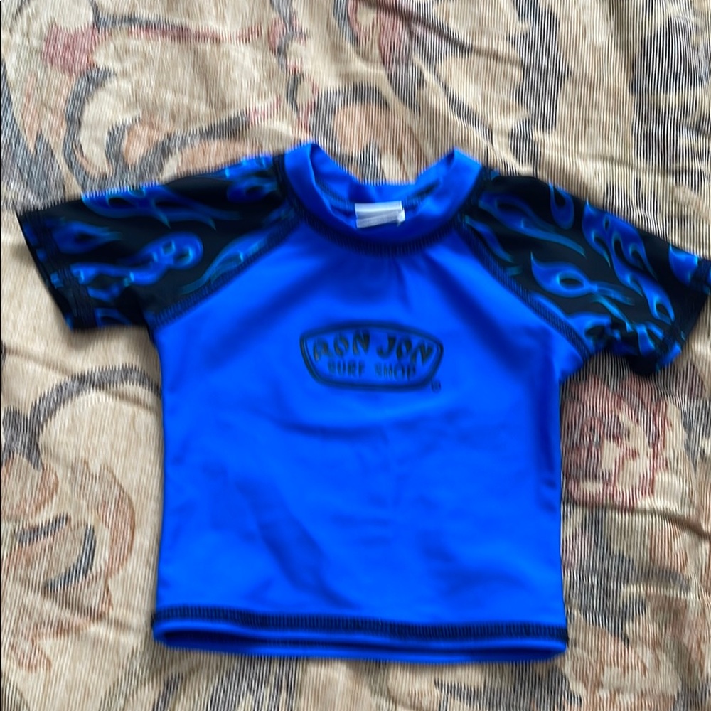 Ron Jon Blue Rashguard UV Protection Swimwear